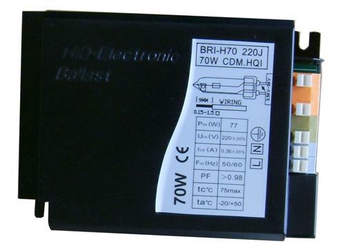 0.44A 130Hz الصابورة الدفيئة الرقمية السيراميك معدن هاليد 70W مصباح الصوديوم