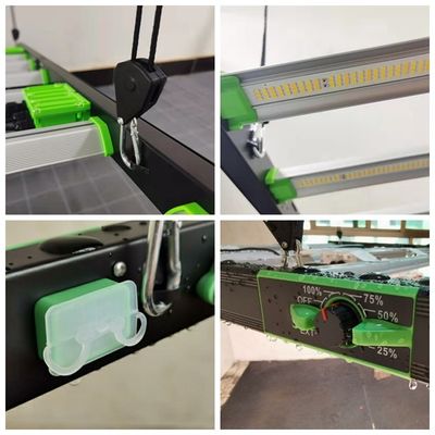 1700umol / s 630W البستنة الصمام تنمو الاضواء 650W عكس الضوء الطيف الكامل
