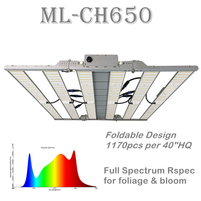 RikoLite 650W 1820umol / S 6 أشرطة LED Greenhouse LED Grow Lights