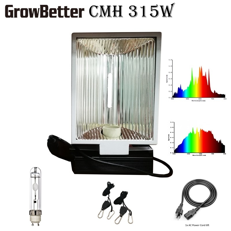 تغطية 3'X3 '315W CMH تنمو أضواء لنباتات أوراق الشجر إضاءة غرف النمو الداخلية